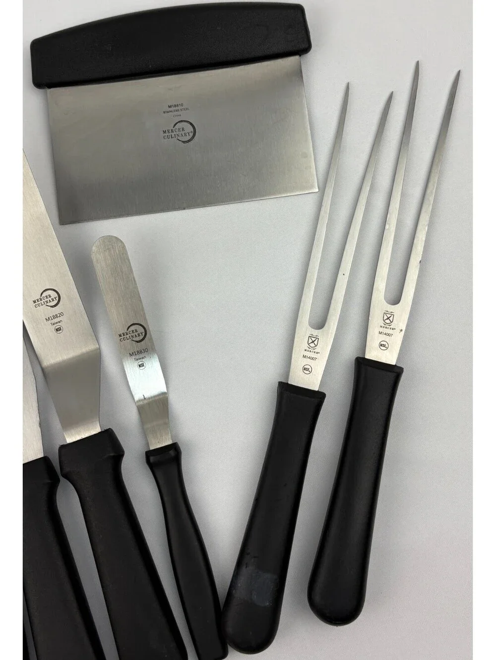 Mercer Culinary 11pc Lot of Stainless Steel Kitchen/Baking Cutlery